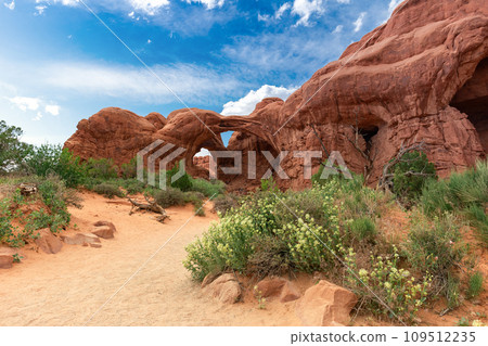 The Double Arch in Arches National Park, Utah, USA 109512235