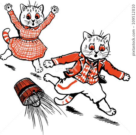 貓傑克和吉爾的插圖 貓傑克和吉爾的插圖 109512810