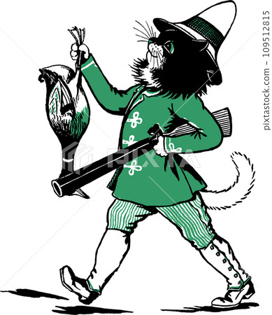 獵人貓插畫 獵人貓插畫 109512815