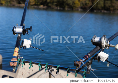 enjoy fishing in the river 109512919