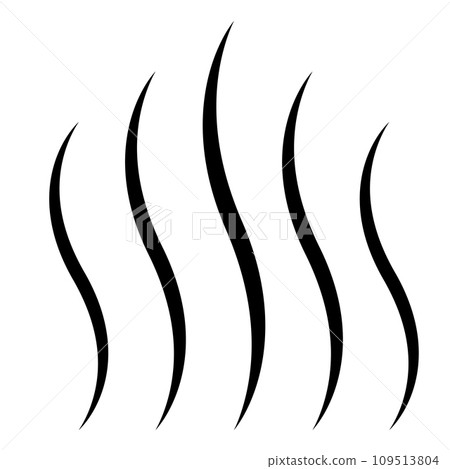 Evaporation icon, heat release, aroma diffusion logo, evaporation wet surface 109513804