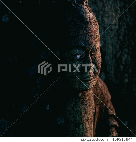 stone statue bathed in the sun 109513944