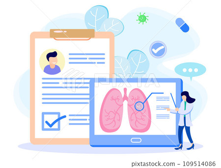Illustration vector graphic cartoon character of diagnosis Illustration vector graphic cartoon character of diagnosis 109514086