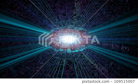 Digital Data Stream Background Digital Data Stream Background 109515007