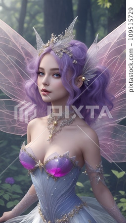 Illustration of a girl-like fairy Illustration of a girl-like fairy 109515729