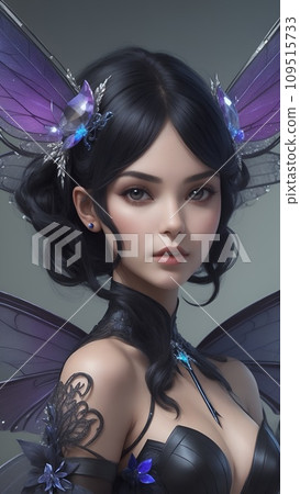 Illustration of a girl-like fairy Illustration of a girl-like fairy 109515733