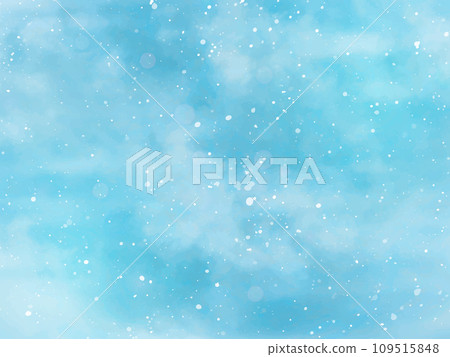 Holiday Winter background for Merry Christmas and Happy New Year. Winter blue sky with falling snow and snowflakes. Falling snow background. Vector Holiday Winter background for Merry Christmas and Happy New Year. Winter blue sky with falling snow and snowflakes. Falling snow background. Vector 109515848