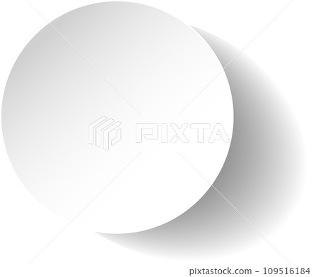 White paper round shadow White paper round shadow 109516184