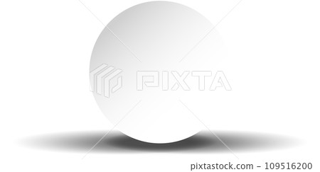 White paper round shadow White paper round shadow 109516200