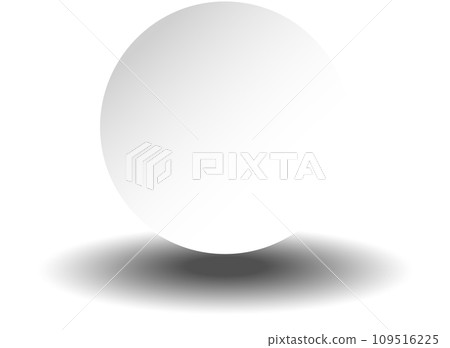 White paper round shadow White paper round shadow 109516225