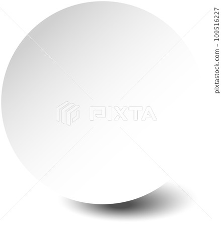 White paper round shadow White paper round shadow 109516227
