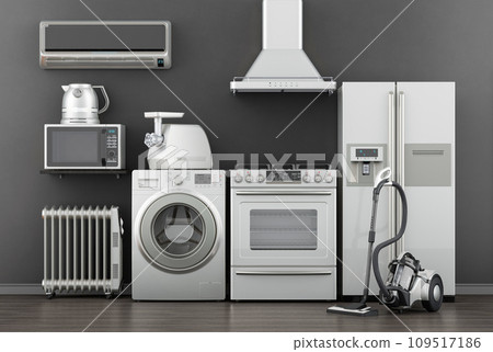 Kitchen Electric Appliances Big Illustrations Set - Stock Illustration  [34936882] - PIXTA