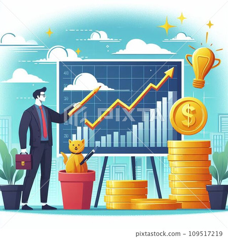 Manage investments with compound interest (AI image) Manage investments with compound interest (AI image) 109517219