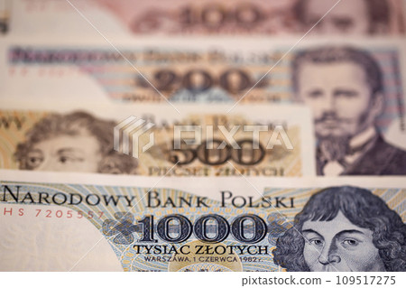 Old Polish money a business background Old Polish money a business background 109517275
