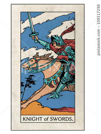 騎士塔羅牌小阿爾克那寶劍騎士 109517298