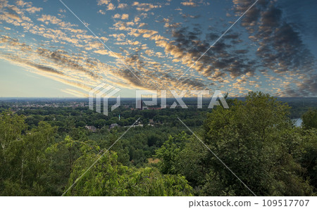 Dramatic Sunset Skies Over Suburban Vista Dramatic Sunset Skies Over Suburban Vista 109517707