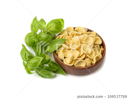 Raw Orecchiette Pasta, Homemade Dry Macaroni, Italian Recchietedde 109517789