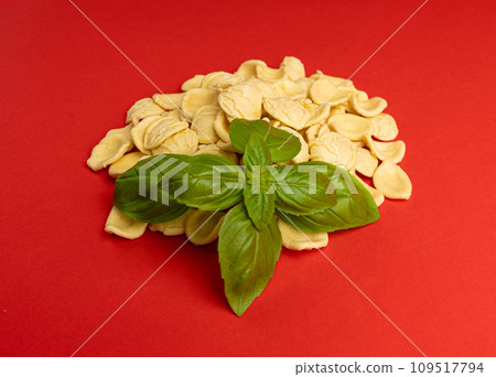 Raw Orecchiette Pasta, Homemade Dry Macaroni, Italian Recchietedde 109517794