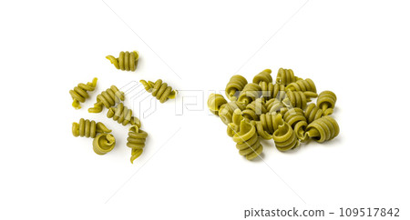 Raw Trottole Pasta, Dry Vesuvio Macaroni, Italian funghetto, Raw Noodle Raw Trottole Pasta, Dry Vesuvio Macaroni, Italian funghetto, Raw Noodle 109517842