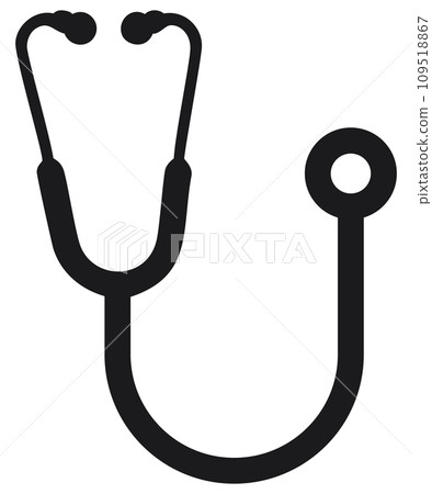 Stethoscope icon black 109518867