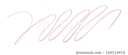 Pink pencil strokes isolated on white background. 109519459