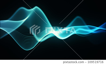 blue waves. abstract technology background blue waves. abstract technology background 109519716