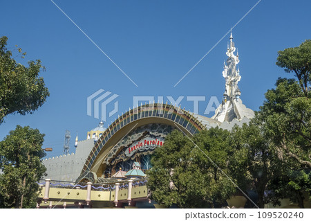 Tama New Town, Tokyo, Japan. Nov. 3, 2023. A view to the Sanrio Puroland or Hello Kitty Land an indoor theme park dedicated to Sanrio characters. Tama New Town, Tokyo, Japan. Nov. 3, 2023. A view to the Sanrio Puroland or Hello Kitty Land an indoor theme park dedicated to Sanrio characters. 109520240