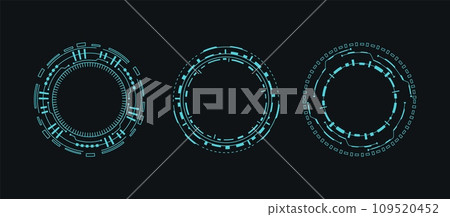 Circle virtual reality drone robot aim interface. 109520452