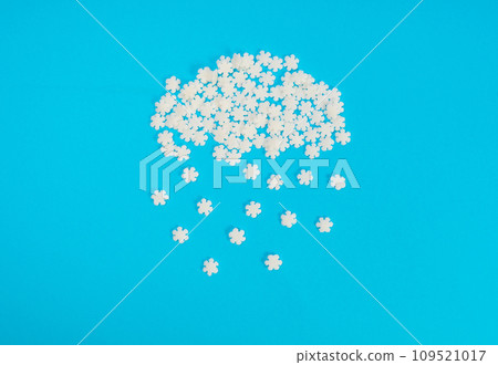 White Snowflake Sprinkles, Scattered Sugar Snow, Decorative Christmas Stars, Ice Xmas Decoration White Snowflake Sprinkles, Scattered Sugar Snow, Decorative Christmas Stars, Ice Xmas Decoration 109521017