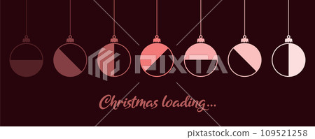 merry christmas card with geometric hanging ball decoration vector illustration merry christmas card with geometric hanging ball decoration vector illustration 109521258