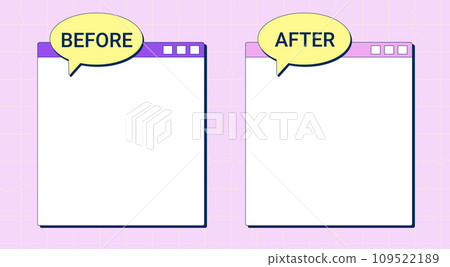 Before and After template. Comparison background for graphic design. 109522189