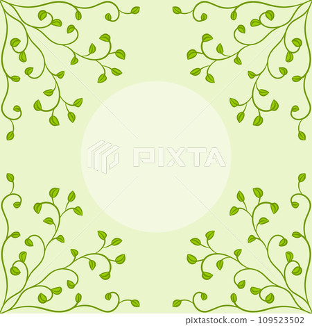 Ornamental kaleidoscope of branch with foliage Ornamental kaleidoscope of branch with foliage 109523502