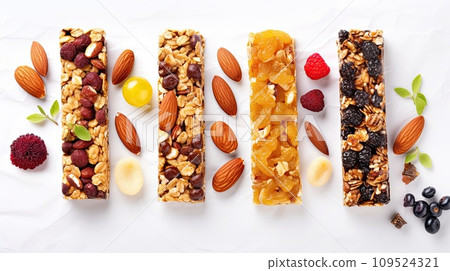 AI-generated content. granola bar, healthy sweet snack 109524321