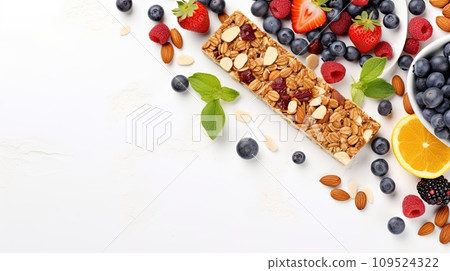 AI-generated content. granola bar, healthy sweet snack 109524322