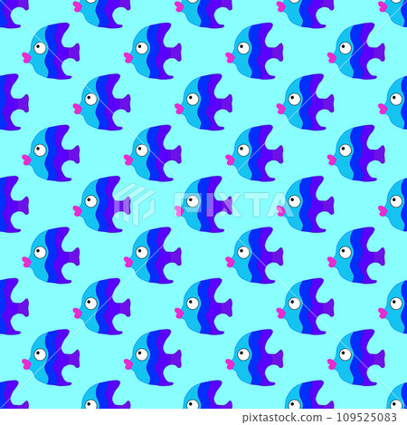 The dark blue fish seamless pattern The dark blue fish seamless pattern 109525083