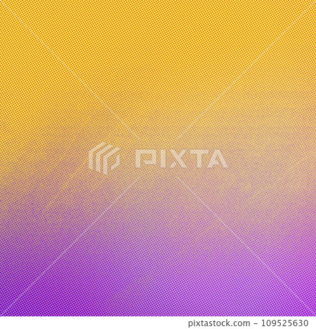Yellow, purple square background banner, with copy space for text or your images 109525630
