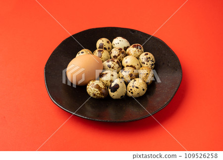 Quail Eggs, Diet Egg, Healthy Breakfast, Natural Organic Nutrition, Salad Ingredient Spotted Quail Egg 109526258