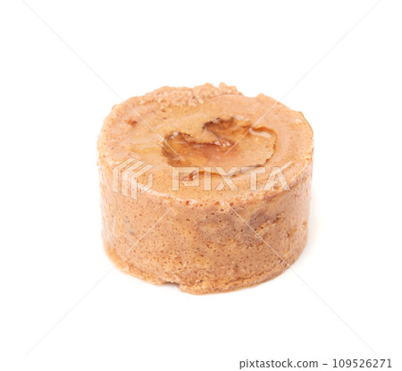 Pet Food, Wet Food for Cats, Dog Canned Pate, Soft Pet Food on White 109526271