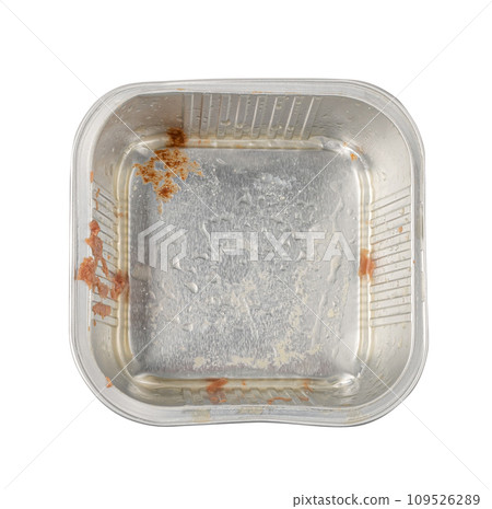 Pet Food in Metal Packaging Isolated, Wet Food for Cats, Dog Canned Pate, Open Pet Food on White 109526289