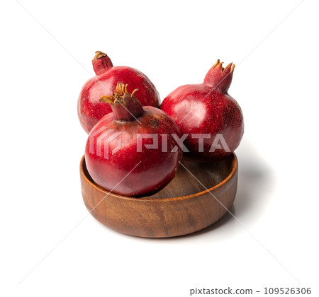 Pomegranate Isolated, Red Ripe Fruit, Fresh Sweet Organic Pomegranates 109526306