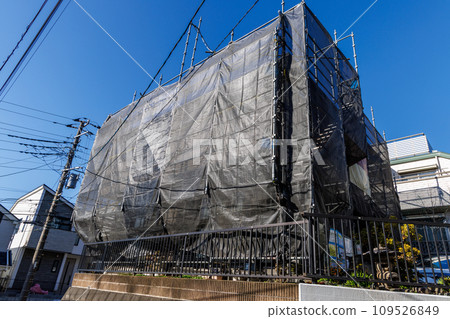 房屋外牆粉刷鷹架及固化網 109526849