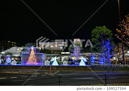 Higashi Omiya Station Tohoku Main Line Christmas Illumination Winter Saitama Prefecture Saitama City Higashi Omiya Station Tohoku Main Line Christmas Illumination Winter Saitama Prefecture Saitama City 109527304