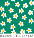 Seamless pattern with creative decorative flowers in scandinavian style. Great for fabric, textile. Vector background 109527332
