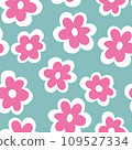 Seamless pattern with creative decorative flowers. 109527334