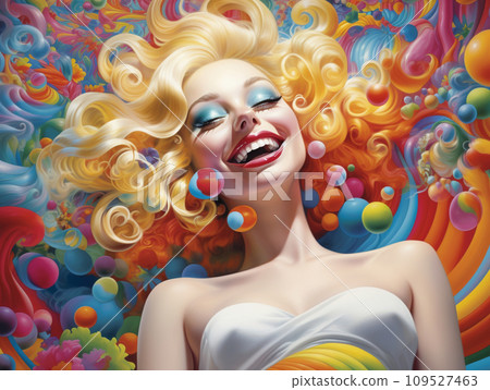 laughing woman 109527463