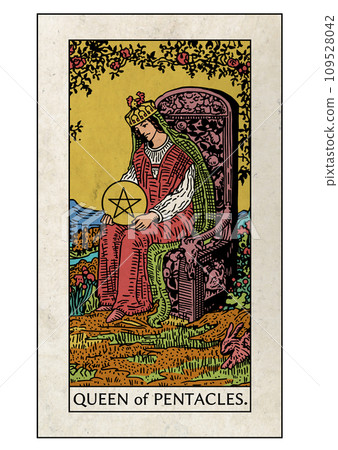 騎士塔羅牌小阿爾克那星幣皇后 109528042