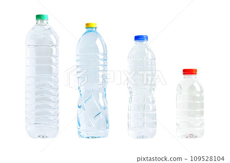 Plastic water bottle isolated on white background, mineral, healthy concept. Plastic water bottle isolated on white background, mineral, healthy concept. 109528104