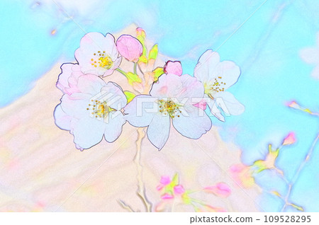 Illustration watercolor style Somei Yoshino 27 Illustration watercolor style Somei Yoshino 27 109528295