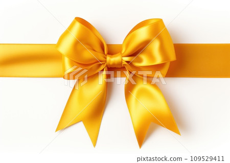 AI-generated content. A minimalist representation of a Goldenrod ribbon. Generative AI 109529411