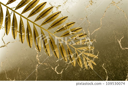 Gold leaf texture background  109530074